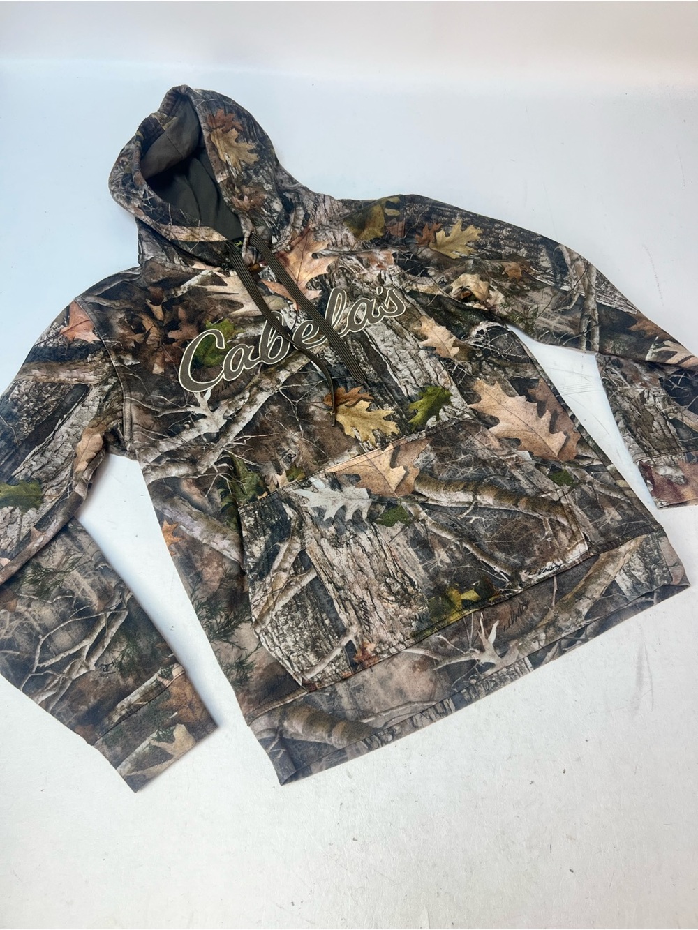 Cabela's Realtree Camo Hooded Pullover - Brown Green